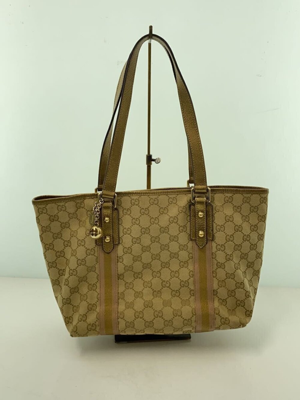 Gucci Tote Bag Sherry GG Canvas All over inside
